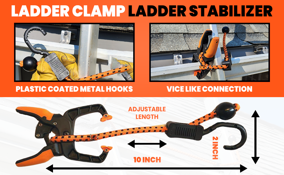 Holden USA Ladder Clamp (Single / 1 Unit) Adjustable Ladder Stabilizer