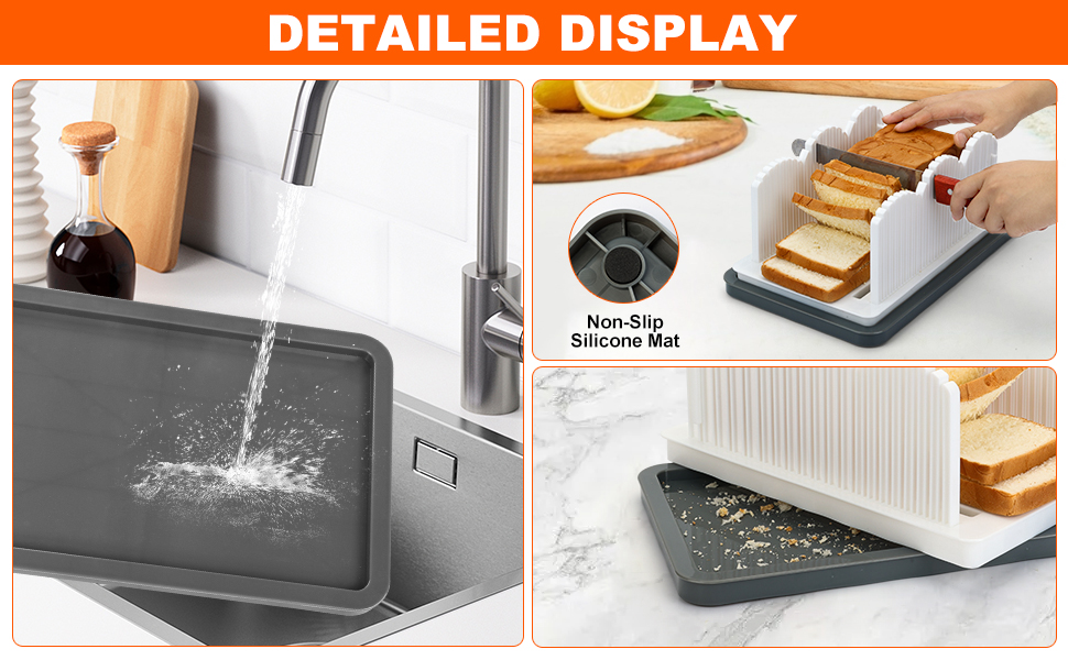 The bottom has a bread tray and is dishwasher safe