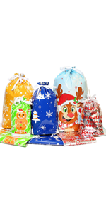 32 Christmas Drawstring Gift Bags