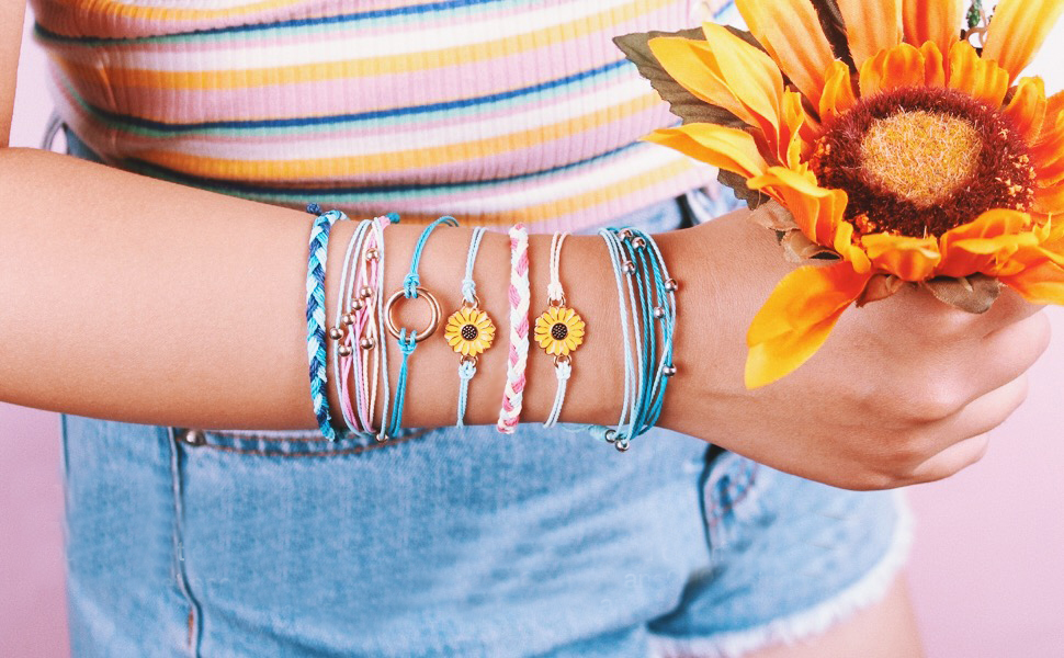 40 Colors Wax String for Bracelet Making, Waxed Thread