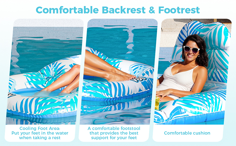 COMFORTABLE BACKREST FOOTREST
