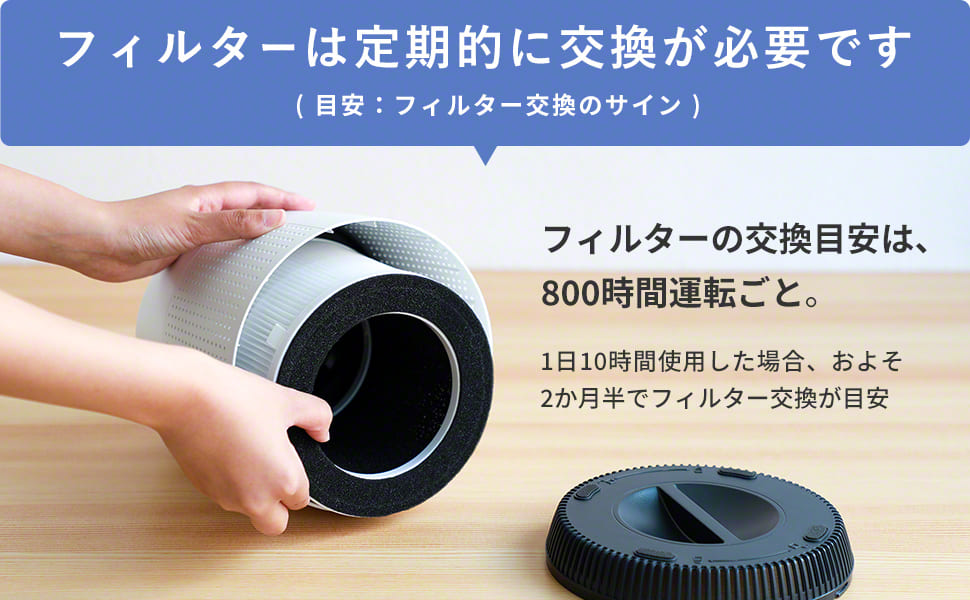 Amazon.co.jp: Qurra(ララエア) 専用 交換フィルター 空気清浄機