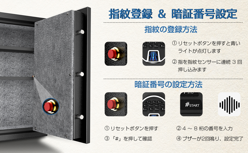 WASJOYE 指紋認証式 金庫 耐火引き出し内蔵 火災対策金庫 家庭用 業務用 Amazon.co.jp: WASJOYE 耐火金庫 指紋認証式 火災対策可 A4