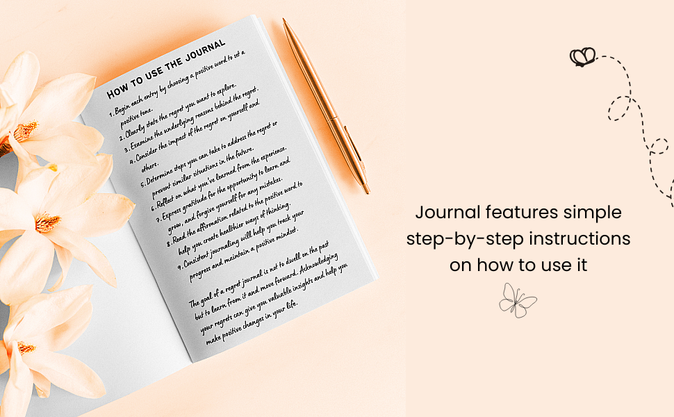 book about regret journal notebook letting go overcoming