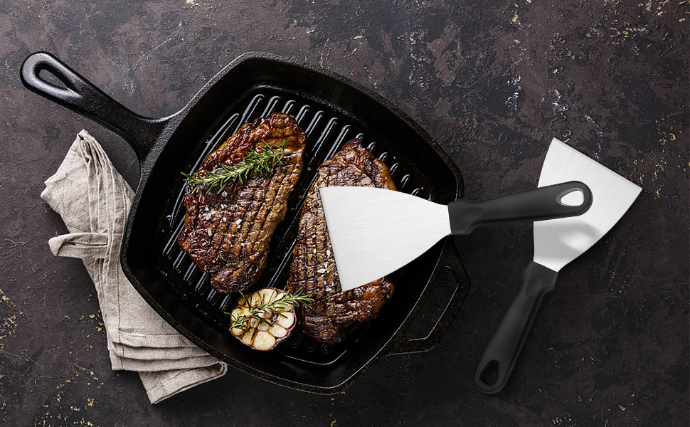 Grill Griddle Scraper Tool, Leonyo Flat Top Grill Scraper