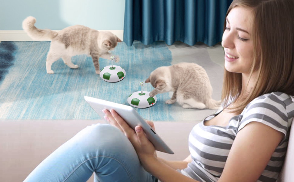 Cat Interactive Toys, Automatic Cat Toys for Indoor Cats, Electric 360