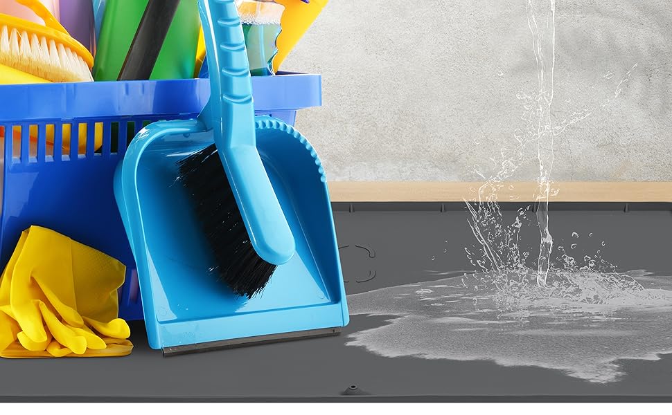 Under Sink Mat 34" x 22" Silicone, Under Sink Liner, Under