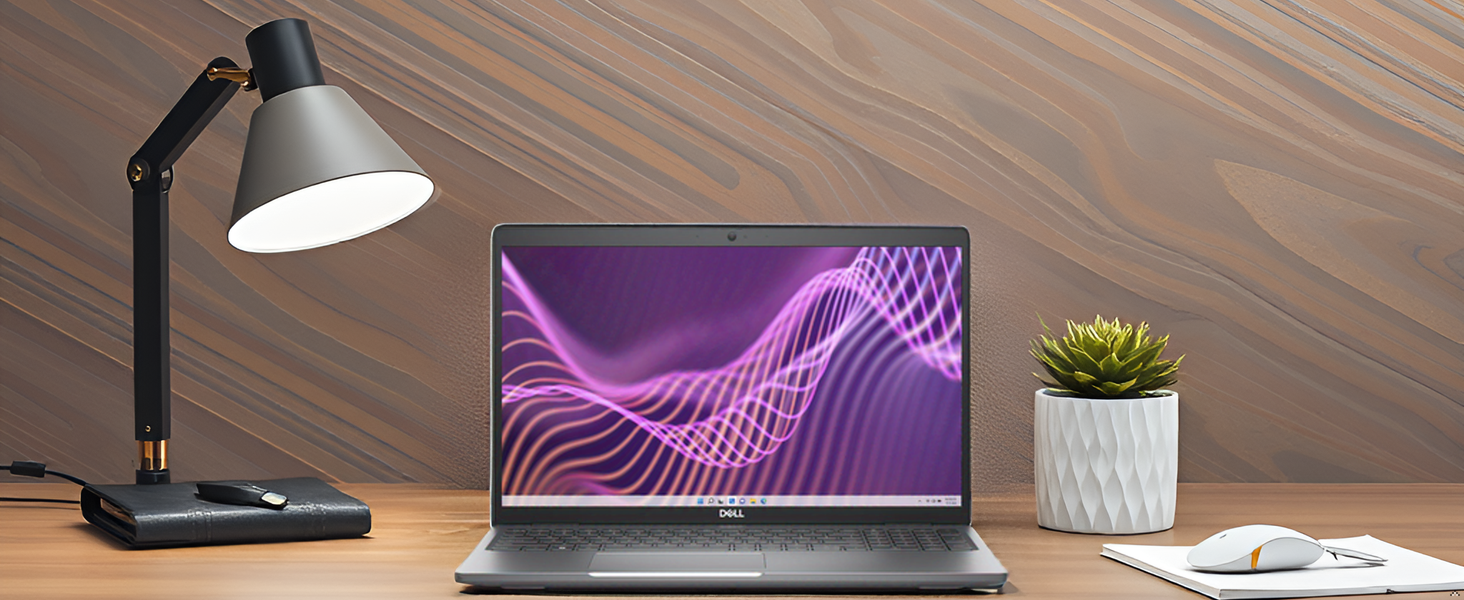 A sleek and modern workspace with a product on a minimalist desk.