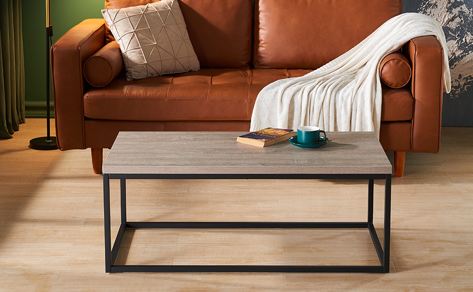 Nathan James Doxa Modern Industrial Coffee Table Wood In With Metal