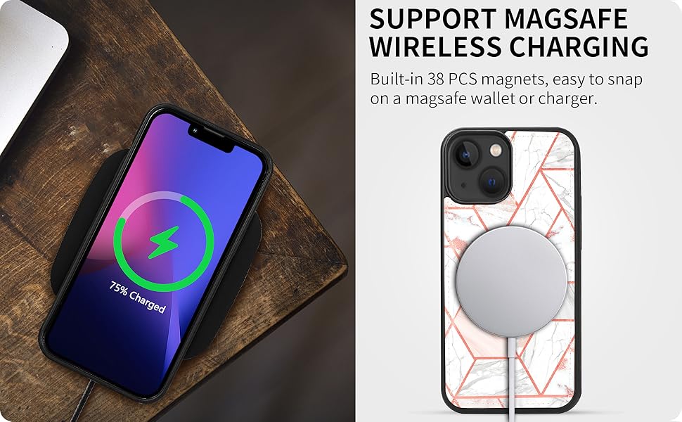 CASEOWL iPhone 14 Plus Wallet Case, Compatible with Magsafe