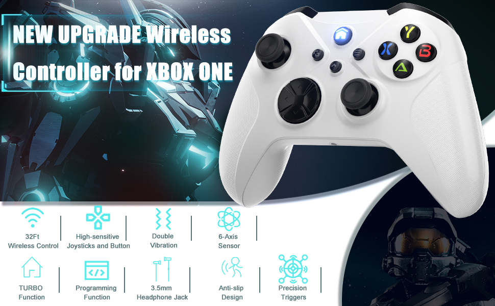 Bonacell Wireless Controller For Xbox One S/X Pc Gamepad With WIFI