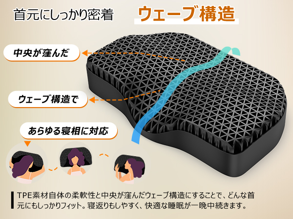 未使用⭐️ まくら 枕 TPE ジェル枕 低反発 高反発 快眠枕 横向き寝　首　肩 楽天市場】GOKUMIN ジェル枕 ジェルピロー まくら TPE 快眠