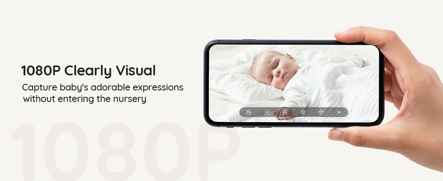 split baby monitor with 2 cameras