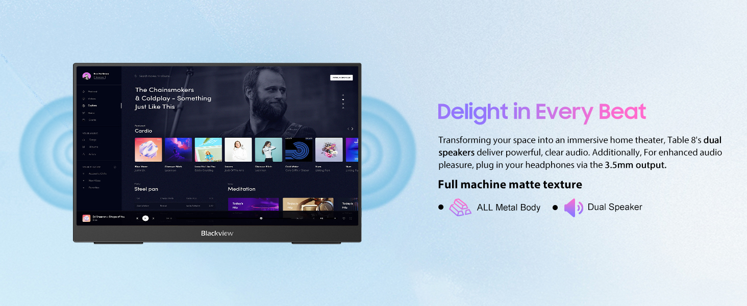 portable monitor with speaker