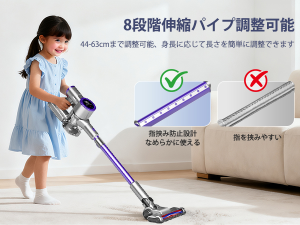 2025最新✨コードレス 掃除機 超軽量 スティック掃除機 ブラック Amazon | 掃除機 コードレス【2025革新モデル&55Kpa超強力吸引