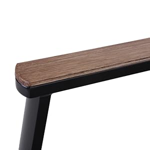 PHIVILLA 2 PCS Aluminium Patio Dining Chairs Set,Textilene Outdoor Stackable Chairs With Wooden Armest For Garden, Poolside, 15 13