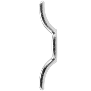 UNGFEI 20 PCS 66mm Silver Roman Blind Hooks, Metal Rope Cleat Hook for Fixing Shade Cord and Knot Cord 14 4