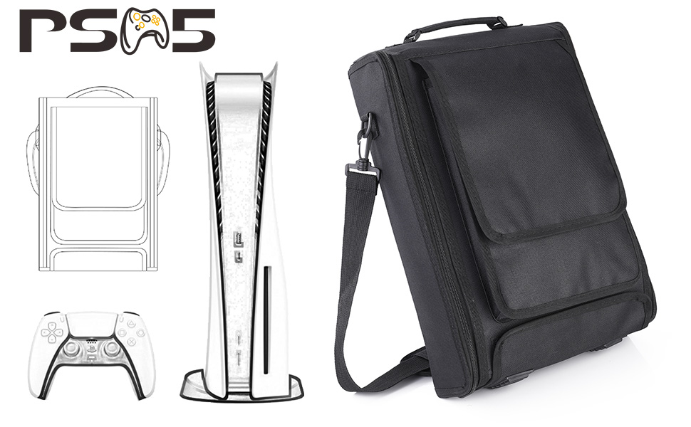 New World for PS5 Travel Bag, Travel Case for PS5 ,Storage Carrying