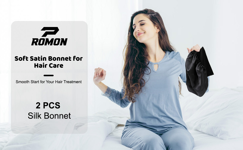 Schlafmütze Satin Bonnet Nacht Schlaf Mütze Verstellbare Schlafkappe Kopfbedeckung Weiche 