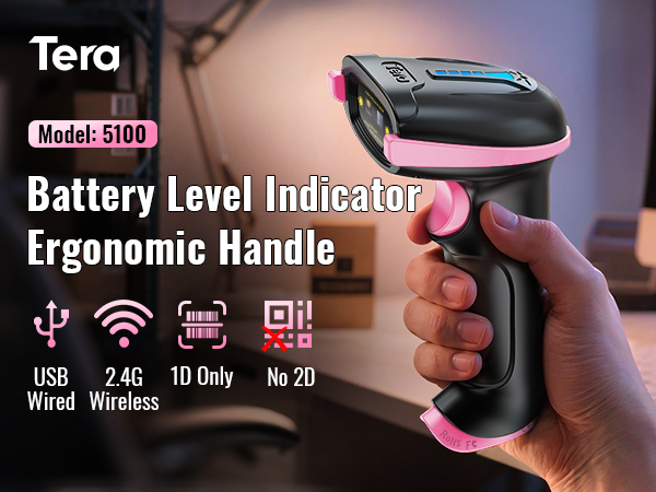 Amazon.com: Tera Barcode Scanner Wireless Versatile 2-in-1
