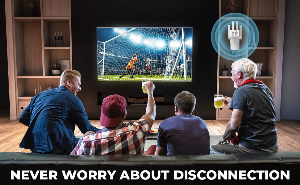 2024 Newest WiFi Extender Signal Booster for Home, 130