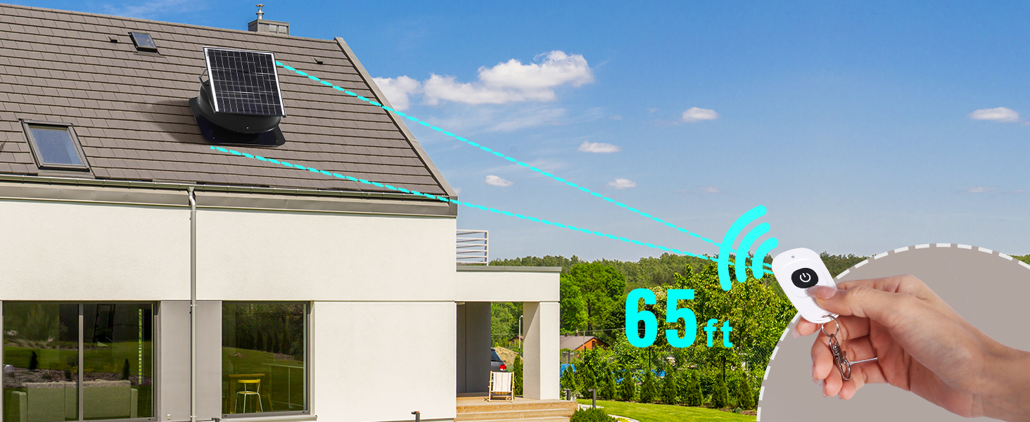 solar powered roof vent fan