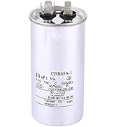 Air Conditioning Capacitor, Aluminum Foil CBB65 40UF 450V Waterproof Small Capacitor Professional...