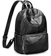 YALUXE Women's Real Leather Backpack Purse Convertible Shoulder Bag Versatile Daypack