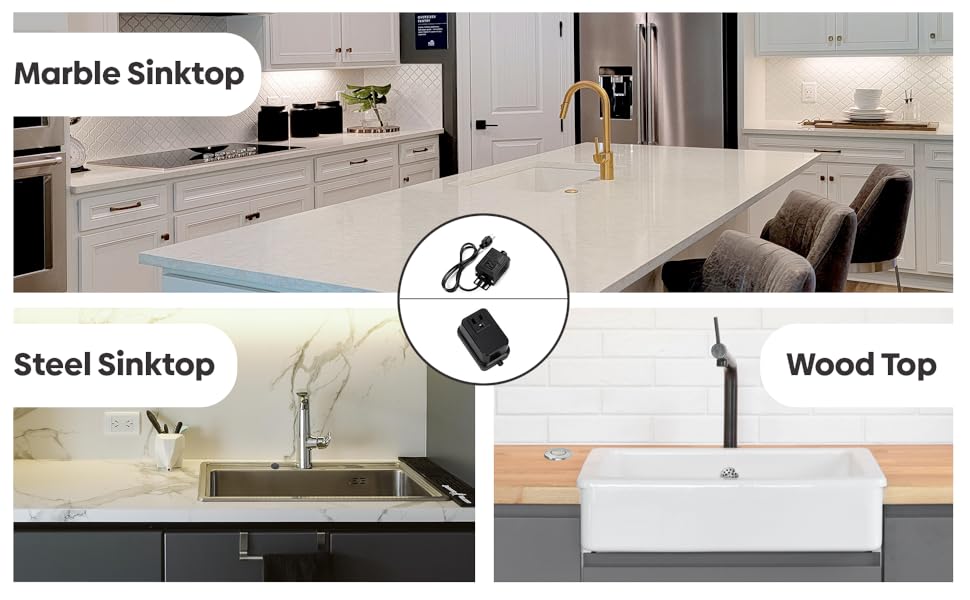 2.5" Long Cordless Single Outlet On/Off Brushed Nickel Kitchen Garbage