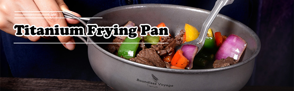 boundless voyage titanium frying pan skillet