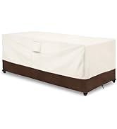 Sobana Patio Coffee Table Cover Waterproof, Outdoor Rectangular Side Table Covers, 48W x 28D x 16...