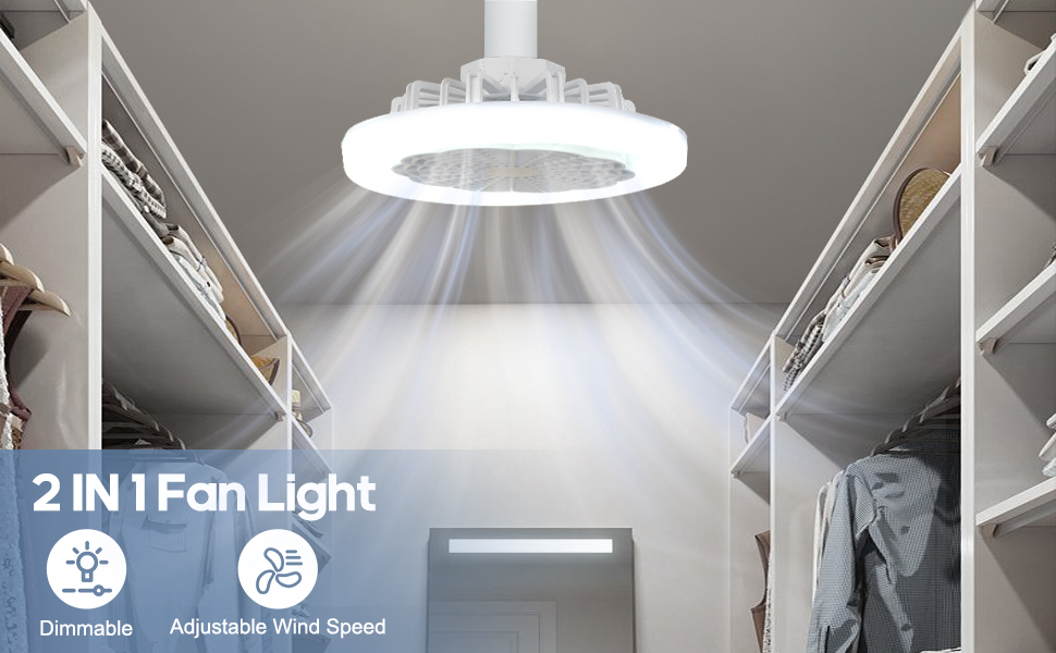 LED smart fan light