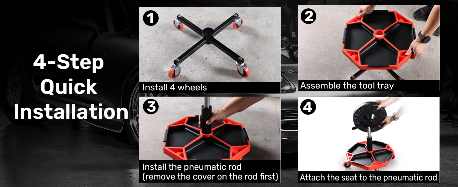 Rolling Mechanic Stool