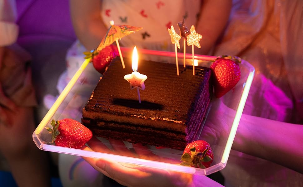 Glow Party Supplies Glow In the dark party kids birthday party themed party glow cups glow plates