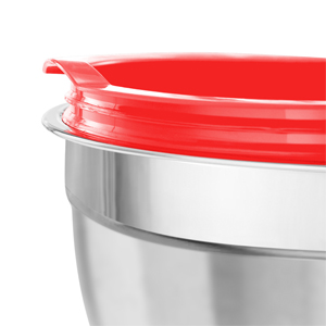 mixing salad bowl with lid stainless steel Nesting set for baking and servers large metal