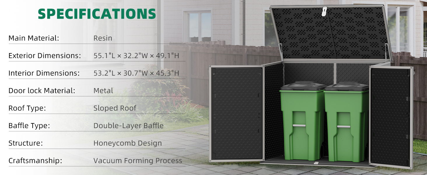 horizontal storage shed