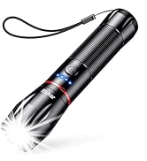 con empuñadura texturizada, correa para la muñeca, botón de encendido y luces indicadoras de batería azules. Se muestra un haz brillante. El nombre de la marca «Duiker» es visible en el cuerpo