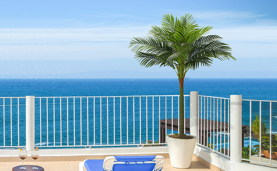 palm tree decor fake palm trees artificial tropical plants faux plants indoor