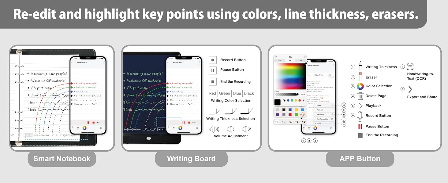 digital notebook for note taking
