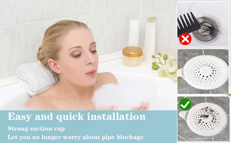 QSCFKL Hair Catcher, Hair Shower Drain Catcher,Hair Stopper for Shower