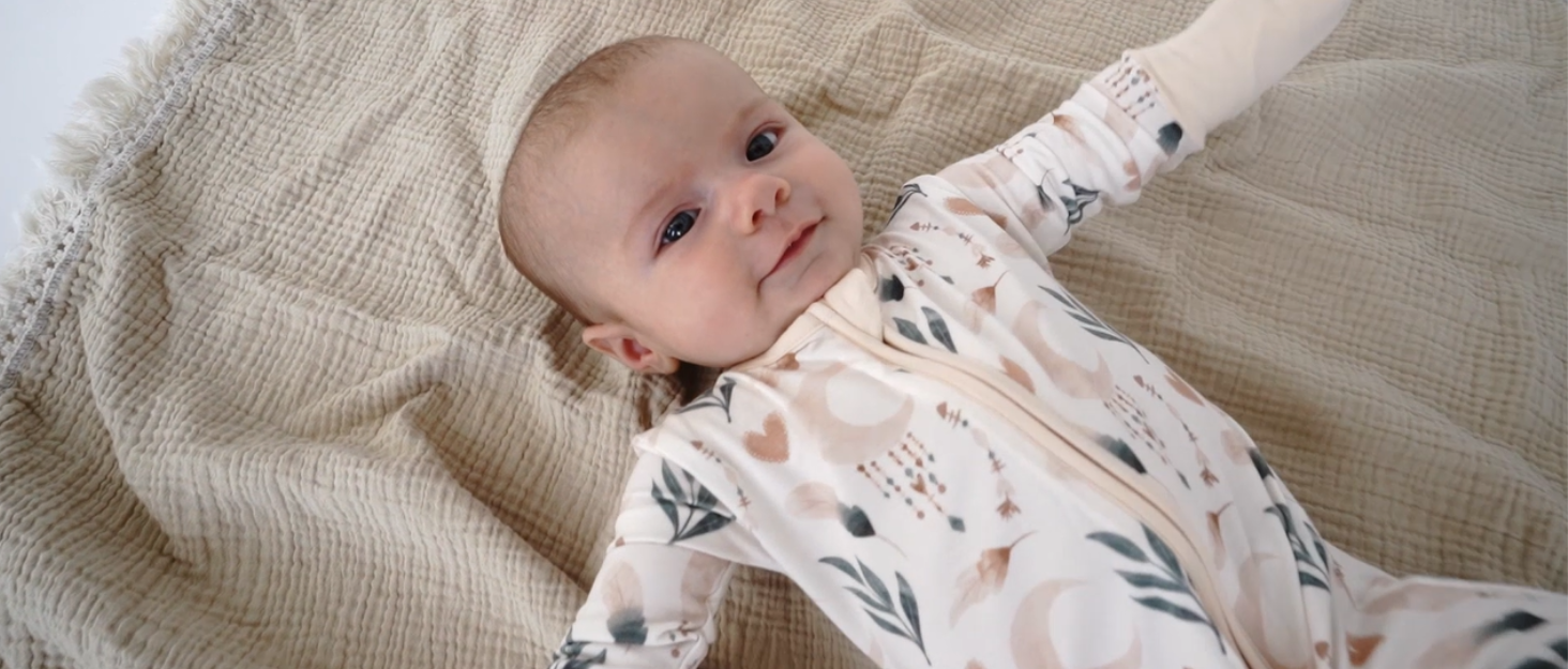 bamboo baby pajamas sleeper zipper convertible footie eczema 0 3 6 12 18 24 months newborn viscose 1