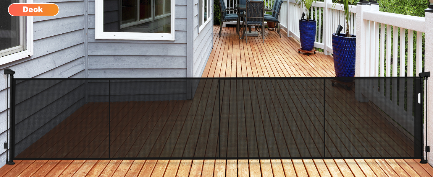 Retractable Baby Gates Dog Gate 200" Extra Wide