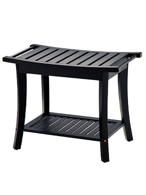 black shower chair