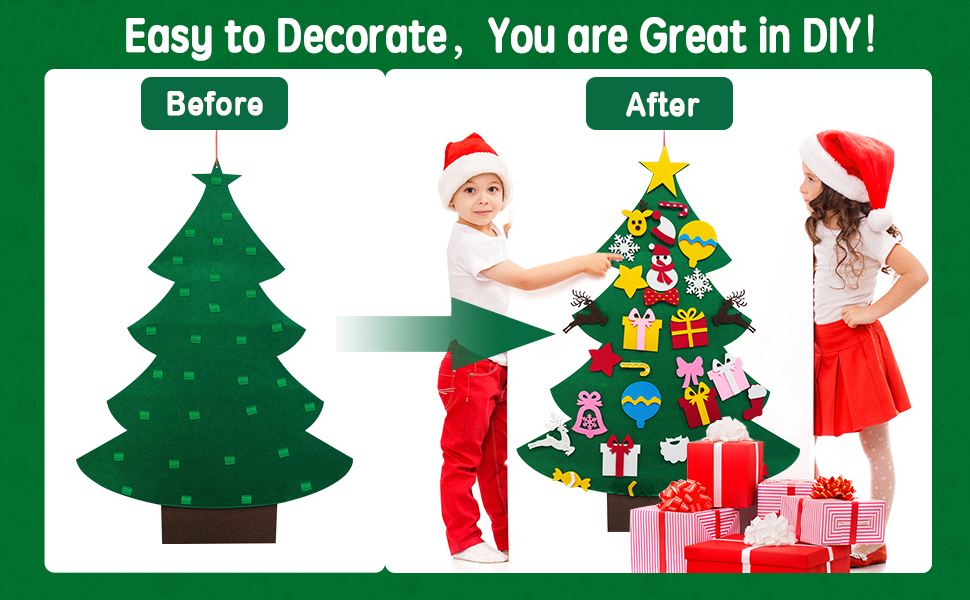 DIY Felt Christmas Tree, VersionTECH. Felt Christmas Tree