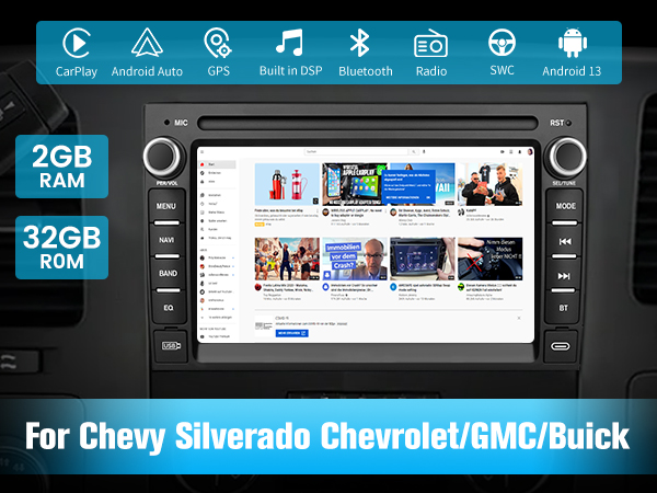 Amazon.com: AWESAFE Car Stereo for Chevy Silverado GMC