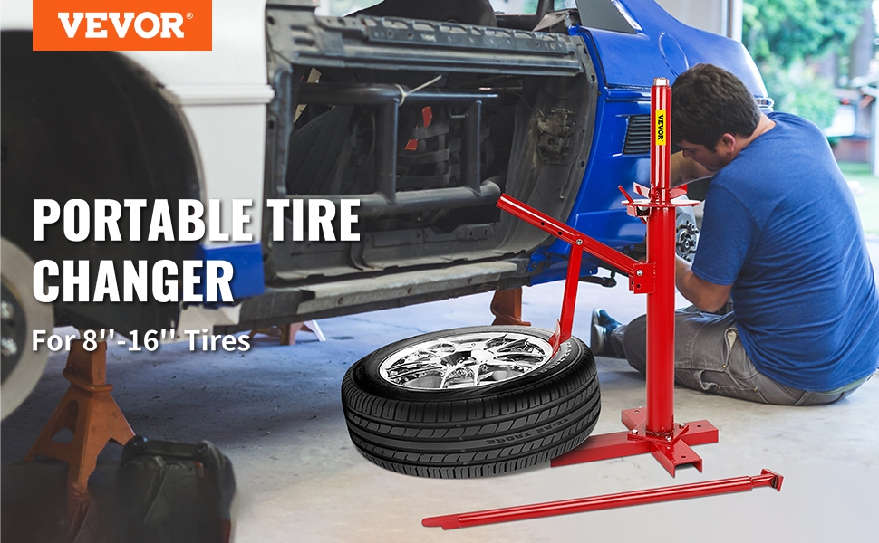VEVOR Manual Tire Changer, Portable Hand Bead Breaker
