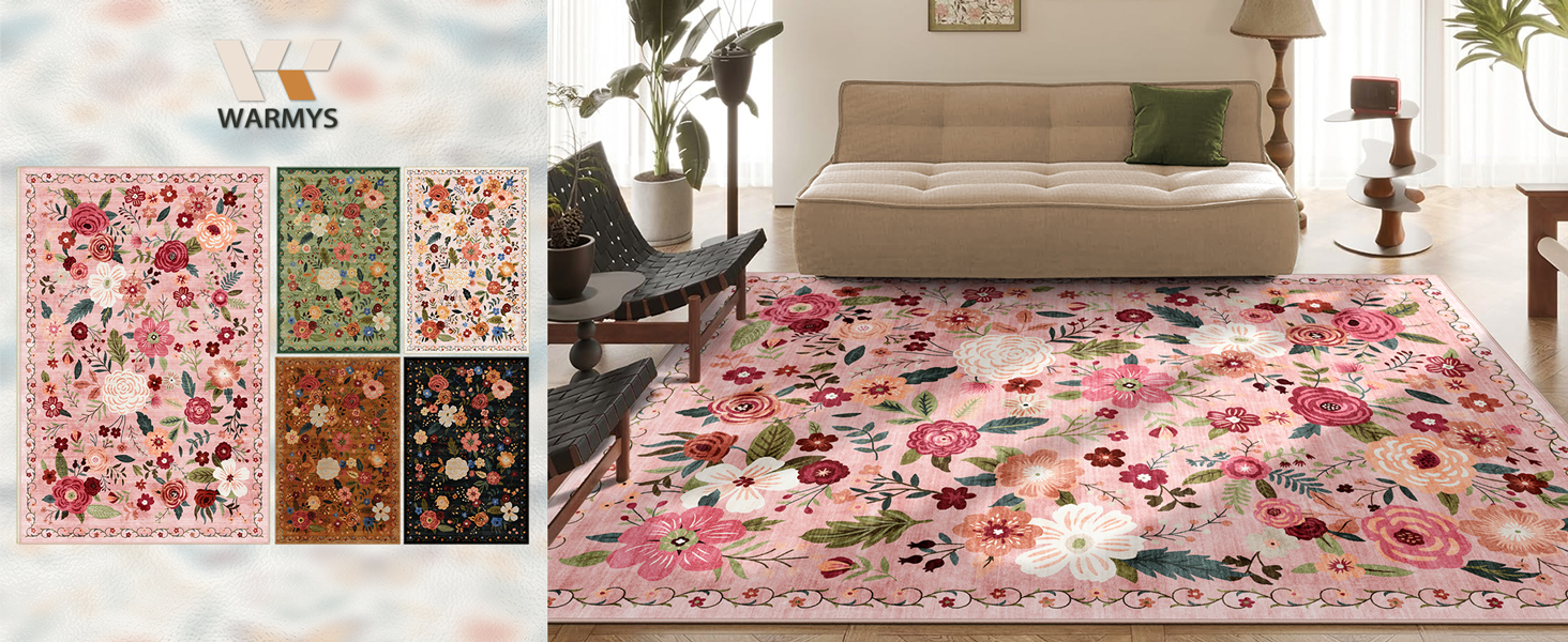 floral rug