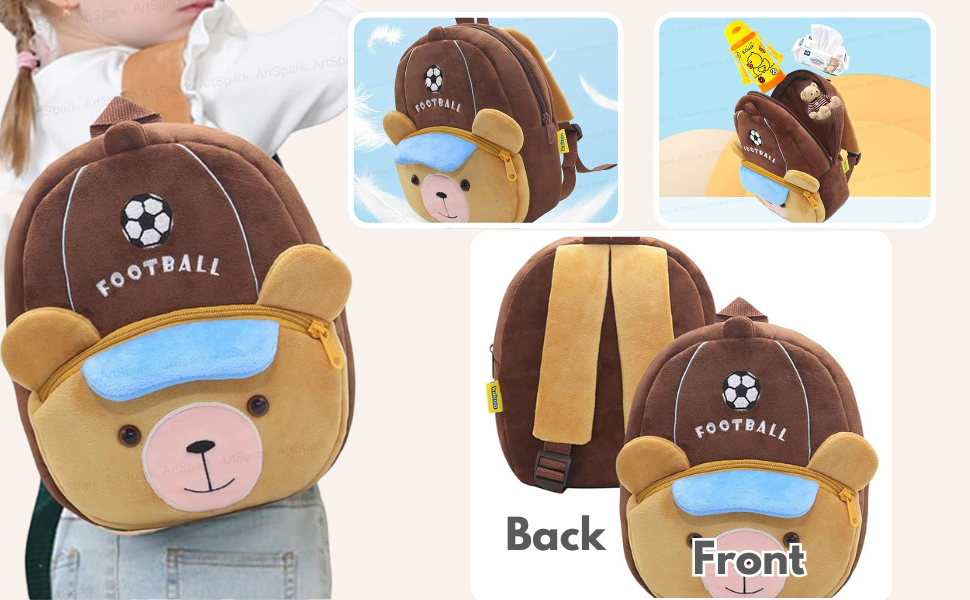 Backpack for kindergarten, backpack for toddlers, ice cream backpack for girls