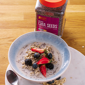 betterbody foods organic chia seeds chai seeds smoothie mix healthy snack omega 3 vegan keto healthy