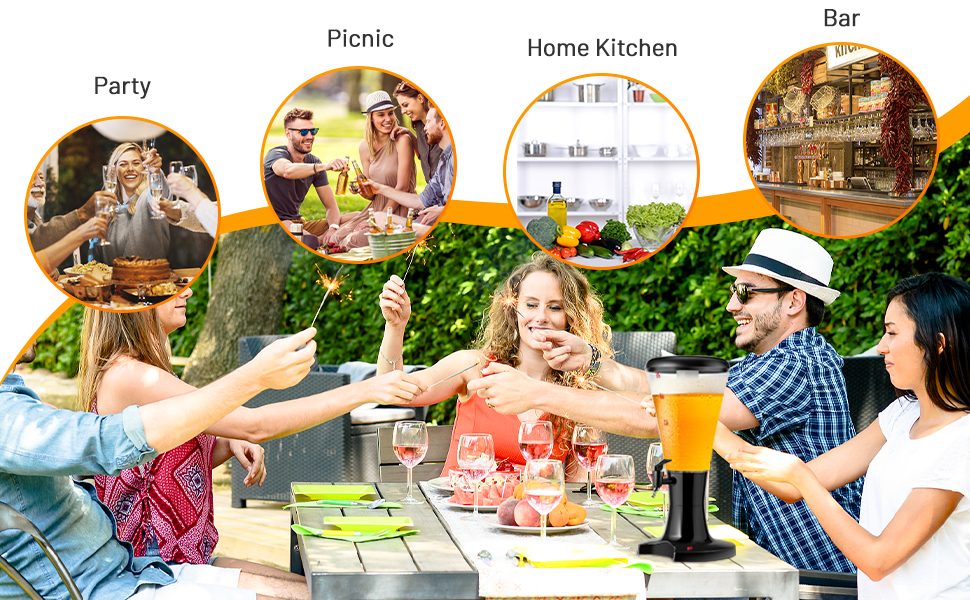 Dispensador de torre de cerveza